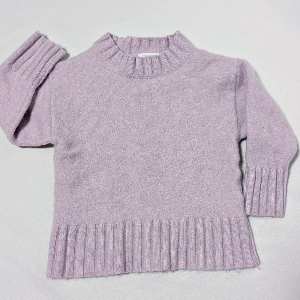 Zara Toddler Cashmere Knit Sweater & Pants Set 2-3 Years Pink Tan - Picture 2 of 10